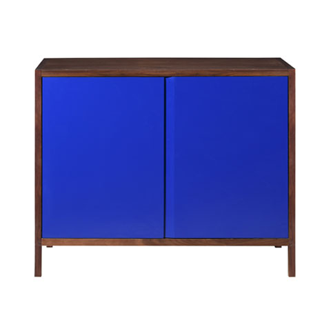 Lacquer and Walnut Cabinet