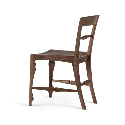 Louis Rattan Side Chair Solid Wood